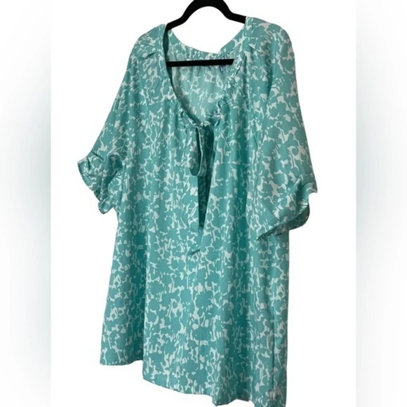 New Plus Size IZOD Short‎ Sleeve Peasant Style Top Size 2X - Picture 2 of 7